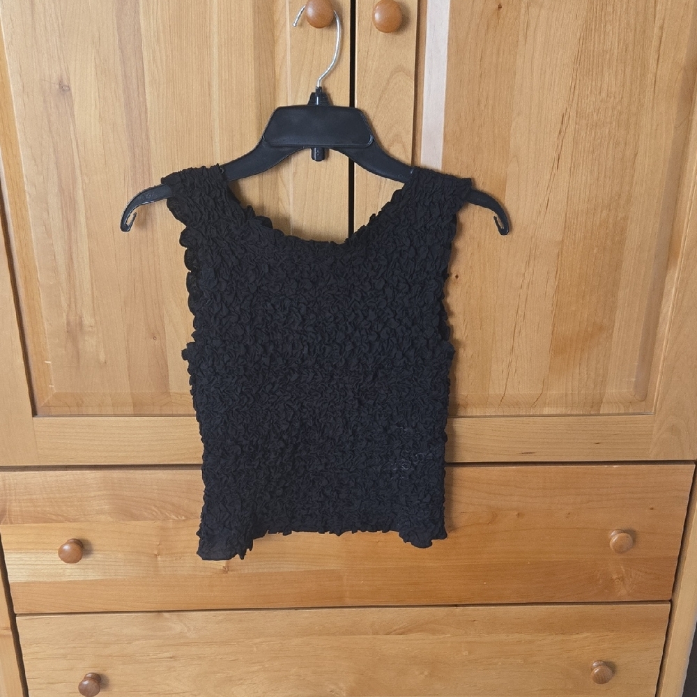 Vero Moda Black Ruched Sleeveless Tank Top